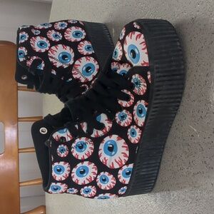 Jeffrey Campbell JC Play Hiya Eyeball High Top Sneakers